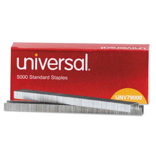 Universal® wholesale. UNIVERSAL® Standard Chisel Point Staples, 0.25" Leg, 0.5" Crown, Steel, 5,000-box. HSD Wholesale: Janitorial Supplies, Breakroom Supplies, Office Supplies.