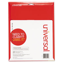 Load image into Gallery viewer, Universal® wholesale. UNIVERSAL® White Labels, Inkjet-laser Printers, 1 X 2.63, White, 30-sheet, 25 Sheets-pack. HSD Wholesale: Janitorial Supplies, Breakroom Supplies, Office Supplies.