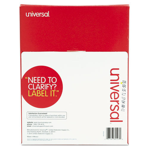 Universal® wholesale. White Labels, Inkjet-laser Printers, 2 X 4, White, 10-sheet, 100 Sheets-box. HSD Wholesale: Janitorial Supplies, Breakroom Supplies, Office Supplies.