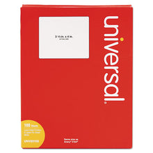 Load image into Gallery viewer, Universal® wholesale. White Labels, Inkjet-laser Printers, 3.33 X 4, White, 6-sheet, 100 Sheets-box. HSD Wholesale: Janitorial Supplies, Breakroom Supplies, Office Supplies.