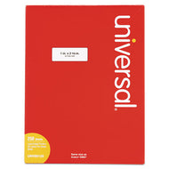 Universal® wholesale. White Labels, Inkjet-laser Printers, 1 X 2.63, White, 30-sheet, 250 Sheets-pack. HSD Wholesale: Janitorial Supplies, Breakroom Supplies, Office Supplies.