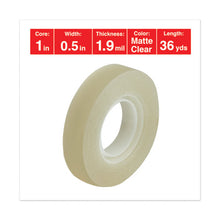 Load image into Gallery viewer, Universal® wholesale. UNIVERSAL® Invisible Tape, 1&quot; Core, 0.5&quot; X 36 Yds, Clear, 12-pack. HSD Wholesale: Janitorial Supplies, Breakroom Supplies, Office Supplies.