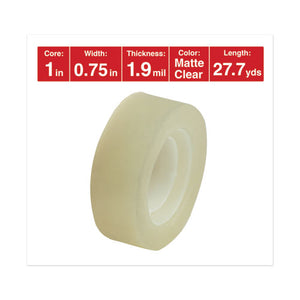 Universal® wholesale. UNIVERSAL® Invisible Tape, 1" Core, 0.75" X 83.33 Ft, Clear, 6-pack. HSD Wholesale: Janitorial Supplies, Breakroom Supplies, Office Supplies.