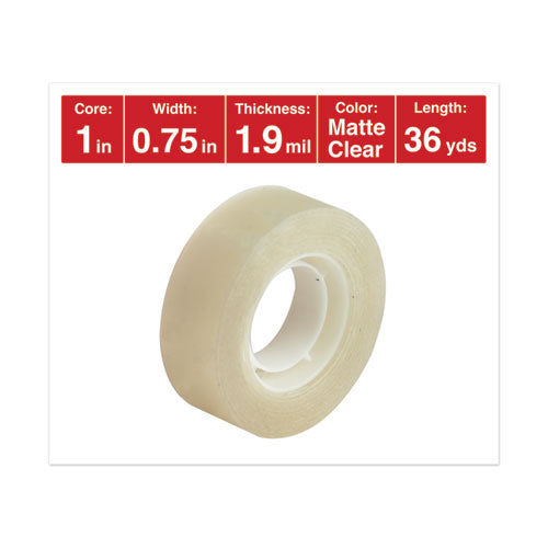 Universal® wholesale. UNIVERSAL® Invisible Tape, 1" Core, 0.75" X 36 Yds, Clear. HSD Wholesale: Janitorial Supplies, Breakroom Supplies, Office Supplies.