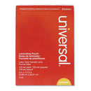 Universal® wholesale. UNIVERSAL® Laminating Pouches, 3 Mil, 9" X 11.5", Matte Clear, 100-box. HSD Wholesale: Janitorial Supplies, Breakroom Supplies, Office Supplies.