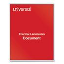 Universal® wholesale. UNIVERSAL® Laminating Pouches, 5 Mil, 9" X 11.5", Matte Clear, 100-pack. HSD Wholesale: Janitorial Supplies, Breakroom Supplies, Office Supplies.
