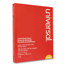 Universal® wholesale. UNIVERSAL® Laminating Pouches, 5 Mil, 9" X 11.5", Matte Clear, 100-pack. HSD Wholesale: Janitorial Supplies, Breakroom Supplies, Office Supplies.