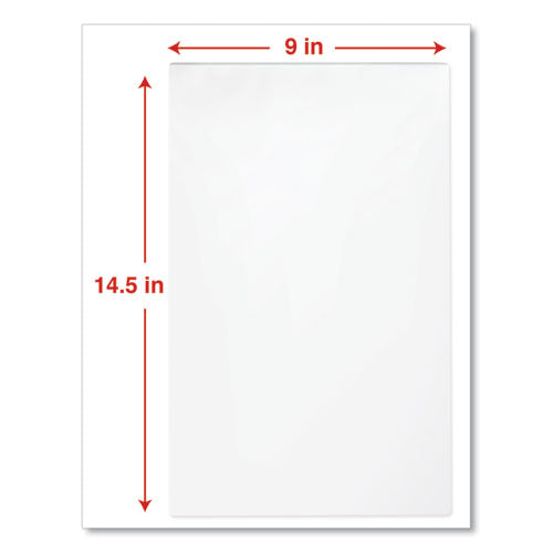 Universal® wholesale. UNIVERSAL® Laminating Pouches, 3 Mil, 9" X 14.5", Matte Clear, 25-pack. HSD Wholesale: Janitorial Supplies, Breakroom Supplies, Office Supplies.