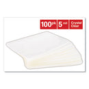 Universal® wholesale. UNIVERSAL® Laminating Pouches, 5 Mil, 6.5" X 4.38", Crystal Clear, 100-box. HSD Wholesale: Janitorial Supplies, Breakroom Supplies, Office Supplies.