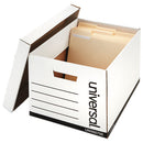 Universal® wholesale. UNIVERSAL® Medium-duty Lift-off Lid Boxes, Letter-legal Files, 12" X 15" X 10", White, 12-carton. HSD Wholesale: Janitorial Supplies, Breakroom Supplies, Office Supplies.
