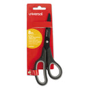 Universal® wholesale. UNIVERSAL® Industrial Carbon Blade Scissors, 8" Long, 3.5" Cut Length, Black-gray Straight Handle. HSD Wholesale: Janitorial Supplies, Breakroom Supplies, Office Supplies.