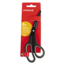 Universal® wholesale. UNIVERSAL® Industrial Carbon Blade Scissors, 8" Long, 3.5" Cut Length, Black-gray Offset Handle. HSD Wholesale: Janitorial Supplies, Breakroom Supplies, Office Supplies.