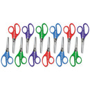 Universal® wholesale. UNIVERSAL® Kids' Scissors, Rounded Tip, 5" Long, 1.75" Cut Length, Assorted Straight Handles, 12-pack. HSD Wholesale: Janitorial Supplies, Breakroom Supplies, Office Supplies.