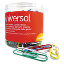 Universal® wholesale. UNIVERSAL® Plastic-coated Paper Clips, Jumbo, Assorted Colors, 250-pack. HSD Wholesale: Janitorial Supplies, Breakroom Supplies, Office Supplies.
