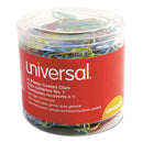 Universal® wholesale. UNIVERSAL® Plastic-coated Paper Clips, Small (no. 1), Assorted Colors, 500-pack. HSD Wholesale: Janitorial Supplies, Breakroom Supplies, Office Supplies.