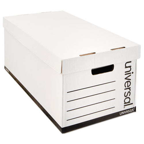 Universal® wholesale. UNIVERSAL® Medium-duty Easy Assembly Storage Box, Letter Files, White, 12-carton. HSD Wholesale: Janitorial Supplies, Breakroom Supplies, Office Supplies.