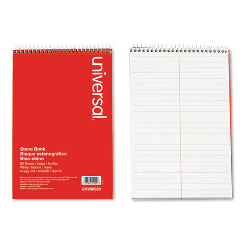 Universal® wholesale. UNIVERSAL® Steno Books, Gregg Rule, 6 X 9, White, 80 Sheets. HSD Wholesale: Janitorial Supplies, Breakroom Supplies, Office Supplies.