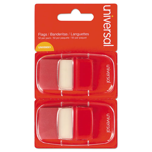 Universal® wholesale. UNIVERSAL® Page Flags, Red, 2 Dispensers Of 50 Flags-pack. HSD Wholesale: Janitorial Supplies, Breakroom Supplies, Office Supplies.