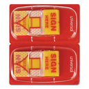 Universal® wholesale. UNIVERSAL Deluxe Message Arrow Flags, "sign Here", Yellow, 500-pack. HSD Wholesale: Janitorial Supplies, Breakroom Supplies, Office Supplies.