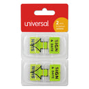 Universal® wholesale. UNIVERSAL Deluxe Message Arrow Flags, "sign And Date", Green, 100-pack. HSD Wholesale: Janitorial Supplies, Breakroom Supplies, Office Supplies.
