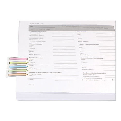 Universal® wholesale. UNIVERSAL® Deluxe Pop-up Page Flags, 1-2" X 1 3-4", Assorted Colors, 175-pack. HSD Wholesale: Janitorial Supplies, Breakroom Supplies, Office Supplies.