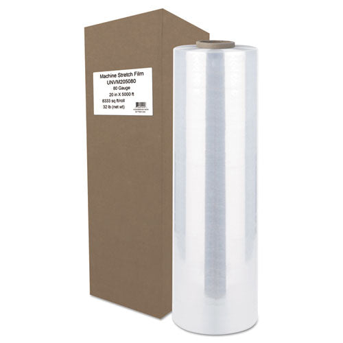 Universal® wholesale. UNIVERSAL® Machine Stretch Film, 20" X 5000 Ft, 20.3mic, Clear. HSD Wholesale: Janitorial Supplies, Breakroom Supplies, Office Supplies.