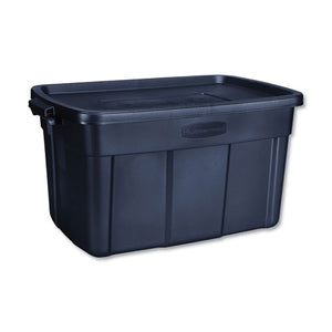 Rubbermaid® wholesale. Rubbermaid® Roughneck Storage Box, 31 Gal, 20.4" X 32.3" X 16.7", Dark Indigo Metallic. HSD Wholesale: Janitorial Supplies, Breakroom Supplies, Office Supplies.