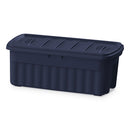 Rubbermaid® wholesale. Rubbermaid® Roughneck Storage Box, 50 Gal, 21.2" X 43" X 17.88", Dark Indigo Metallic. HSD Wholesale: Janitorial Supplies, Breakroom Supplies, Office Supplies.