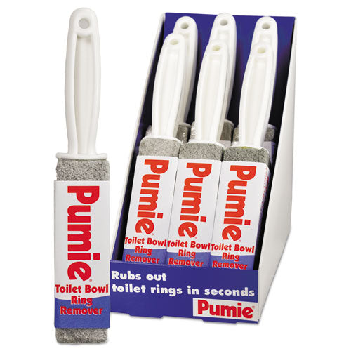 Pumie® wholesale. Toilet Bowl Ring Remover With Handle, Pumice, Gray, 6-carton. HSD Wholesale: Janitorial Supplies, Breakroom Supplies, Office Supplies.