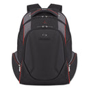 Solo wholesale. Launch Laptop Backpack, 17.3", 12 1-2 X 8 X 19 1-2, Black-gray-red. HSD Wholesale: Janitorial Supplies, Breakroom Supplies, Office Supplies.
