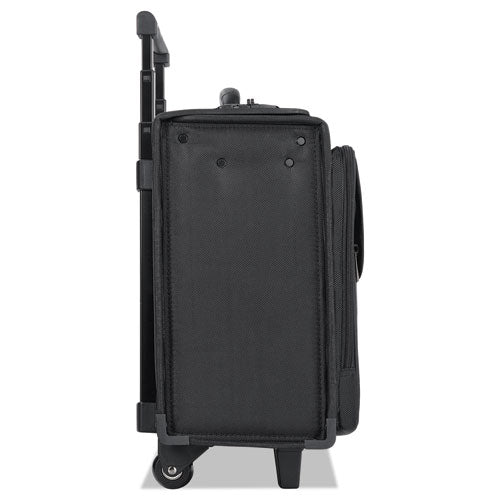 Solo wholesale. Classic Rolling Catalog Case, 17.3", 18" X 7" X 14", Black. HSD Wholesale: Janitorial Supplies, Breakroom Supplies, Office Supplies.