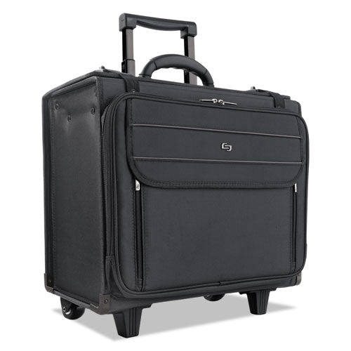 Solo wholesale. Classic Rolling Catalog Case, 17.3", 18" X 7" X 14", Black. HSD Wholesale: Janitorial Supplies, Breakroom Supplies, Office Supplies.