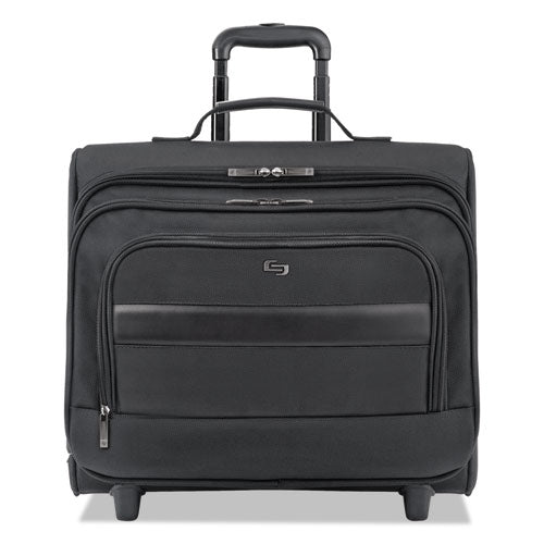 Solo wholesale. Classic Rolling Overnighter Case, 15.6", 16 7-50" X 6 69-100" X 13 39-50", Black. HSD Wholesale: Janitorial Supplies, Breakroom Supplies, Office Supplies.