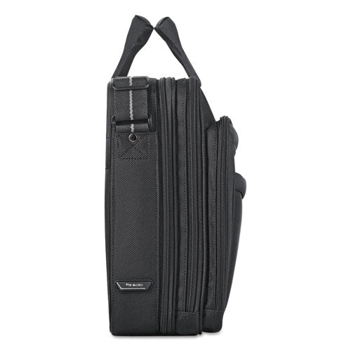 Solo wholesale. Pro Checkfast Briefcase, 17.3", 17" X 5 1-2" X 13 3-4", Black. HSD Wholesale: Janitorial Supplies, Breakroom Supplies, Office Supplies.