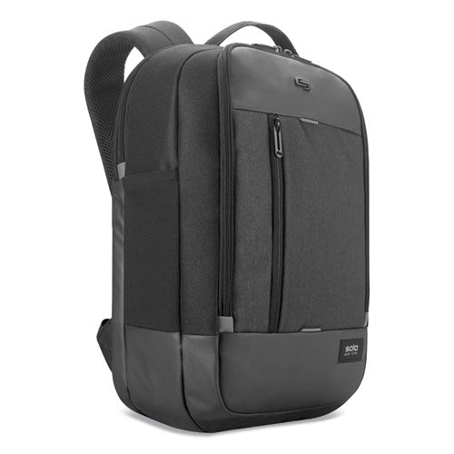 Solo wholesale. Magnitude Backpack, For 17.3" Laptops, 12.5 X 6 X 18.5, Black Herringbone. HSD Wholesale: Janitorial Supplies, Breakroom Supplies, Office Supplies.