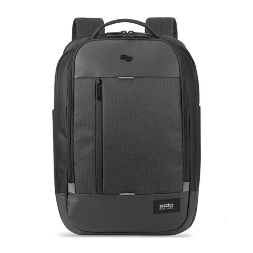 Solo wholesale. Magnitude Backpack, For 17.3" Laptops, 12.5 X 6 X 18.5, Black Herringbone. HSD Wholesale: Janitorial Supplies, Breakroom Supplies, Office Supplies.