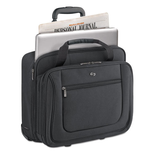 Solo wholesale. Classic Rolling Case, 17.3", 17 1-2" X 9" X 14", Black. HSD Wholesale: Janitorial Supplies, Breakroom Supplies, Office Supplies.