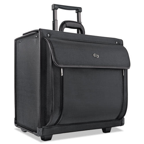 Solo wholesale. Classic Rolling Catalog Case, 16", 18" X 8" X 14", Black. HSD Wholesale: Janitorial Supplies, Breakroom Supplies, Office Supplies.