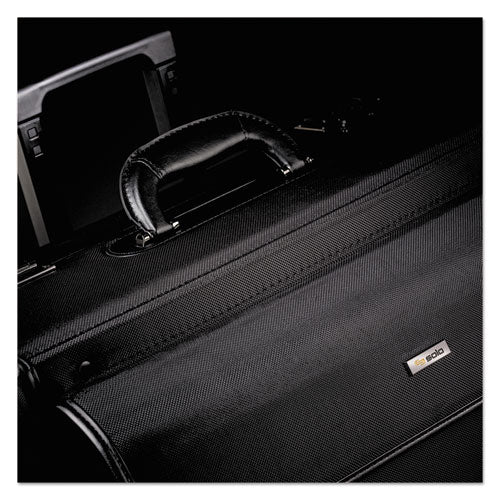 Solo wholesale. Classic Rolling Catalog Case, 16", 18" X 8" X 14", Black. HSD Wholesale: Janitorial Supplies, Breakroom Supplies, Office Supplies.