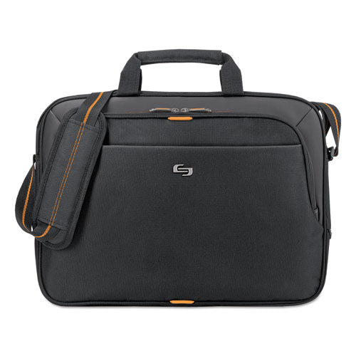 Solo wholesale. Urban Slim Brief, 15.6", 16 1-2" X 2" X 11 3-4", Black. HSD Wholesale: Janitorial Supplies, Breakroom Supplies, Office Supplies.