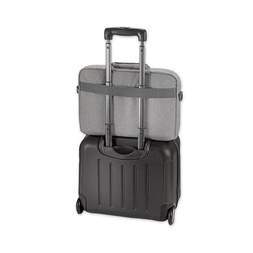 Solo wholesale. Sustainable Re:cycled Collection Laptop Bag, For 15.6" Laptops, 16.25 X 4.5 X 12, Gray. HSD Wholesale: Janitorial Supplies, Breakroom Supplies, Office Supplies.