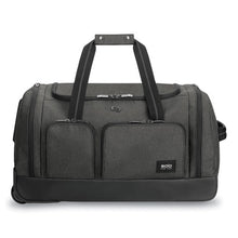 Load image into Gallery viewer, Solo wholesale. Leroy Rolling Duffel, Polyester, 12 X 10 1-2 X 10 1-2, Gray. HSD Wholesale: Janitorial Supplies, Breakroom Supplies, Office Supplies.