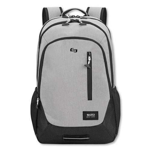 Solo wholesale. Region Backpack, For 15.6" Laptops, 13 X 5 X 19, Light Gray. HSD Wholesale: Janitorial Supplies, Breakroom Supplies, Office Supplies.