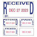 Trodat® wholesale. Trodat Economy 5-in-1 Stamp, Dater, Self-inking, 1.63 X 1, Blue-red. HSD Wholesale: Janitorial Supplies, Breakroom Supplies, Office Supplies.