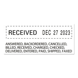 Identity Group wholesale. Rubber 11-message Dial-a-phrase Stamp, Dater, Conventional, 2 X 0.38. HSD Wholesale: Janitorial Supplies, Breakroom Supplies, Office Supplies.