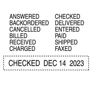 Trodat® wholesale. Trodat Professional 12-message Stamp, Dater, Self-inking, 2.25 X 0.38, Black. HSD Wholesale: Janitorial Supplies, Breakroom Supplies, Office Supplies.