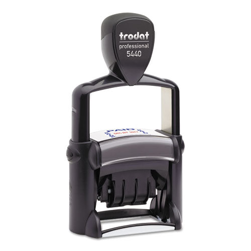 Trodat® wholesale. Trodat Professional 5-in-1 Date Stamp, Self-inking, 1.13 X 2, Blue-red. HSD Wholesale: Janitorial Supplies, Breakroom Supplies, Office Supplies.