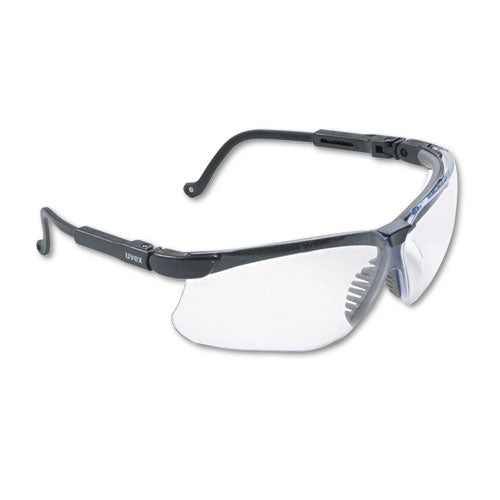 Honeywell Uvex™ wholesale. Genesis Wraparound Safety Glasses, Black Plastic Frame, Clear Lens. HSD Wholesale: Janitorial Supplies, Breakroom Supplies, Office Supplies.