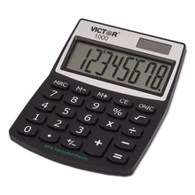 Load image into Gallery viewer, Victor® wholesale. 1000 Minidesk Calculator, Solar-battery, 8-digit Lcd. HSD Wholesale: Janitorial Supplies, Breakroom Supplies, Office Supplies.