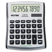 Load image into Gallery viewer, Victor® wholesale. 1100-3a Antimicrobial Compact Desktop Calculator, 10-digit Lcd. HSD Wholesale: Janitorial Supplies, Breakroom Supplies, Office Supplies.